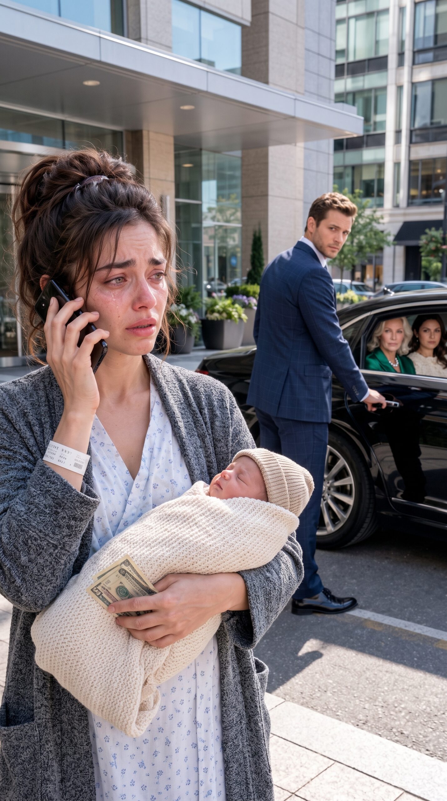 My Husband Left Me on the Street with My Baby and $2.50, Five Days After My Cesarean… But He Didn't Know Who He Was Forcing Me to Call