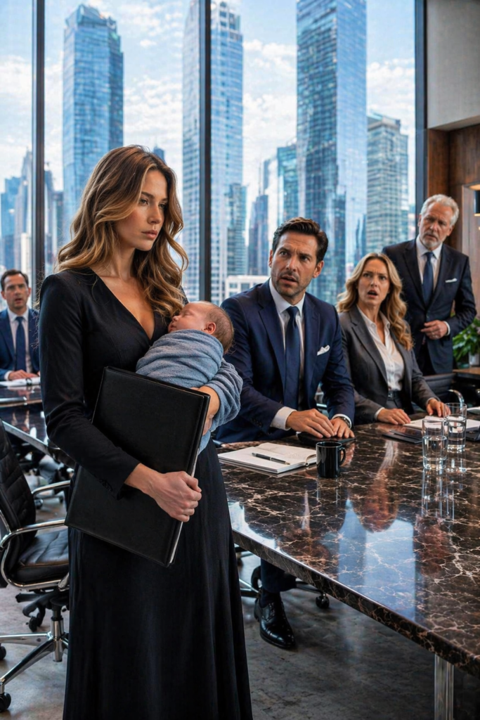 She Arrived at Divorce with Her 12-Day-Old Baby and a Black Folder... He Brought His Pregnant Mistress to Humiliate Her