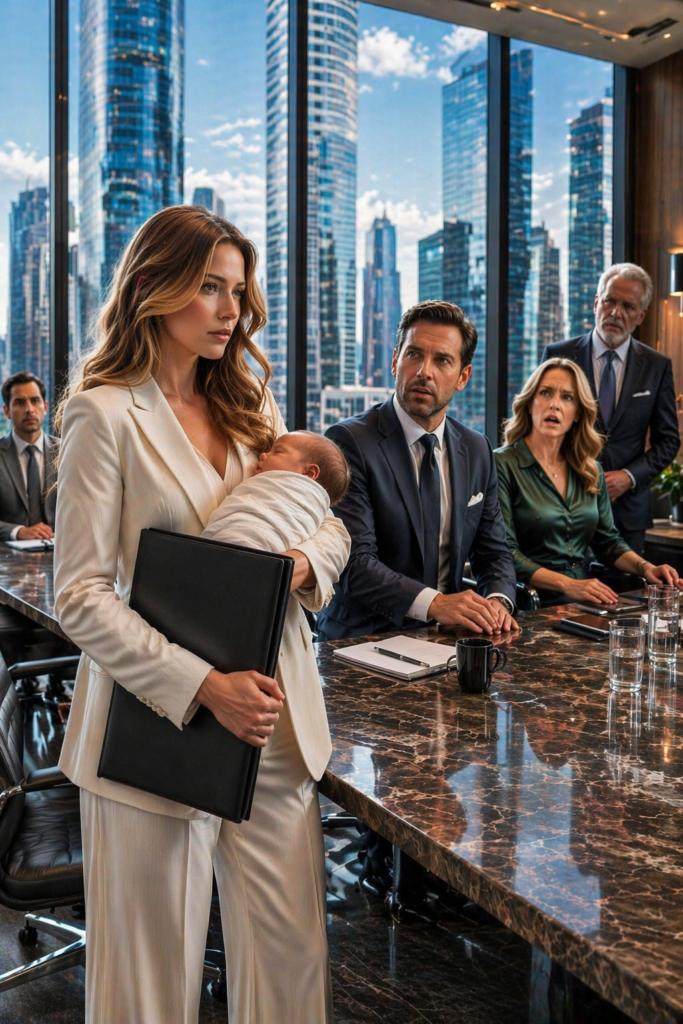 She Arrived at the Divorce with Her 12-Day-Old Baby and a Black Folder... He Brought His Pregnant Mistress to Humiliate Her