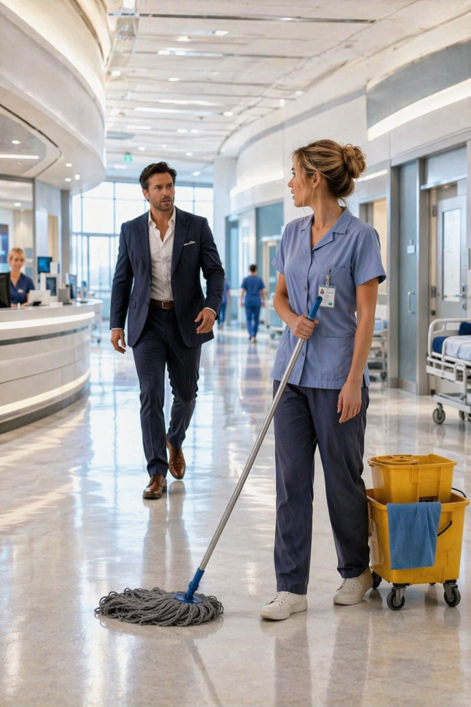 The Millionaire Searched for the Donor Who Saved His Life… and Found Her Mopping the Hospital