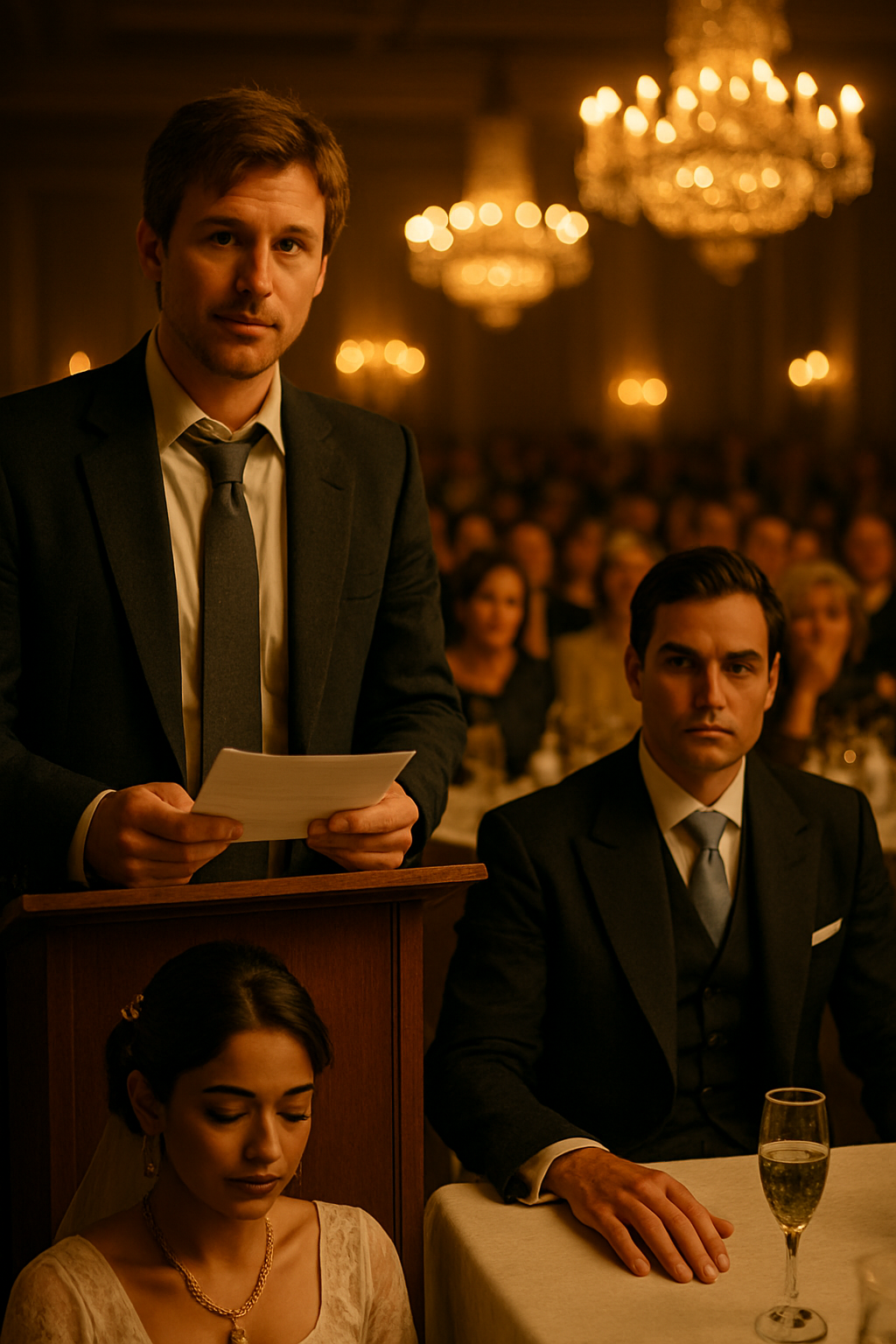 The Best Man Stood Up to Give His Speech. Three Minutes In, the Groom Put Down His Glass.